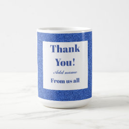 Caneca De Café Obrigado personalizado de todos nós.