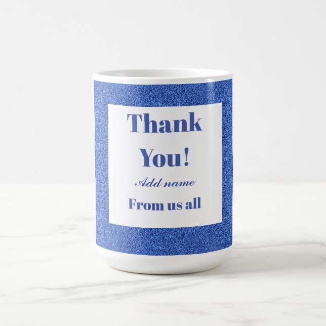 Caneca De Café Obrigado personalizado de todos nós. (Centro)