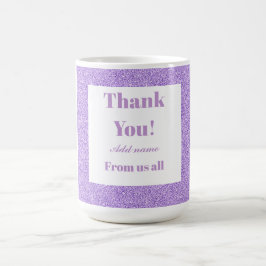 Caneca De Café Obrigado personalizado de todos nós.