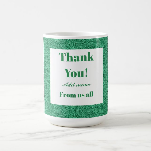 Caneca De Café Obrigado personalizado de todos nós. (Centro)