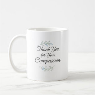 Caneca De Café Obrigado Personalizado por Sua Compaixão Enfermeir