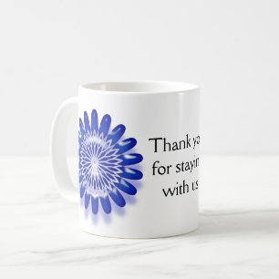 Caneca De Café Obrigado por ficar conosco, convidado