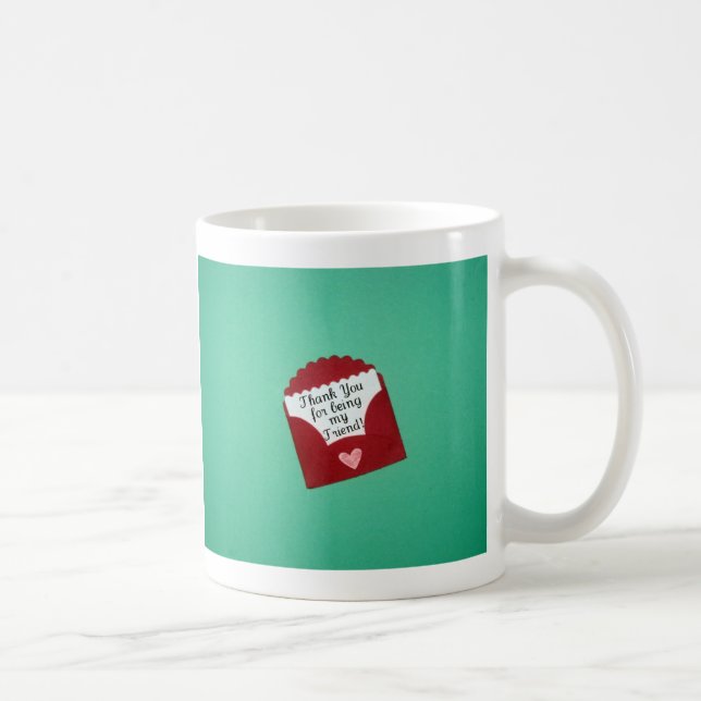 Caneca De Café Obrigado por ser meu amigo! (Direita)