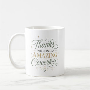 Caneca De Café Obrigado por Ser um Colega de Trabalho Incrível