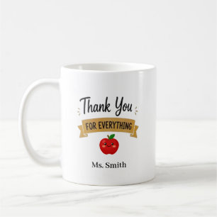 Caneca De Café Obrigado por Tudo Personalizado