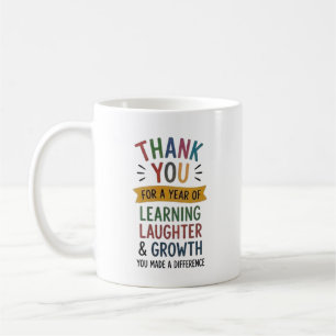 Caneca De Café Obrigado por um Ano de Aprendizado
