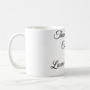 Caneca De Café obrigado por vir adicionar nome mensagem de texto