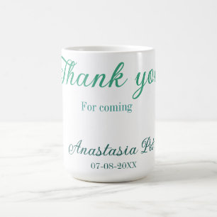 Caneca De Café Obrigado por vir festa de aniversário adicionar no