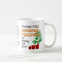 Caneca De Café Obrigado Professor Incrível