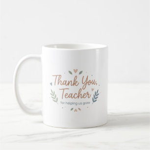 Caneca De Café Obrigado Professor por nos Ajudar a Crescer