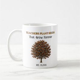 Caneca De Café Obrigado professor - Professores Cultivam Mentes,
