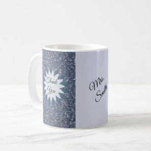 Caneca De Café Obrigado Professora Apreciação Azulejos Mosaicos A