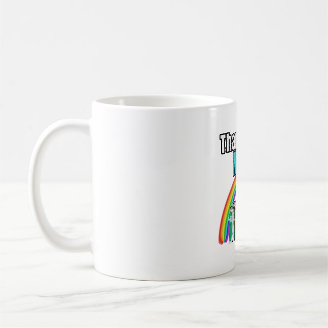 Caneca De Café Obrigado Rainbow NHS Workers Design (Esquerda)