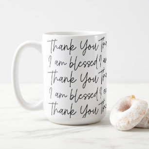 Caneca De Café Obrigado, sou abençoado
