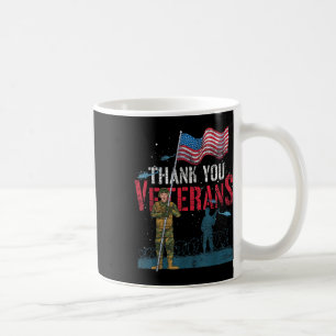 Caneca De Café Obrigado Veteranos Bandeiras Dos Eua Memória Patri
