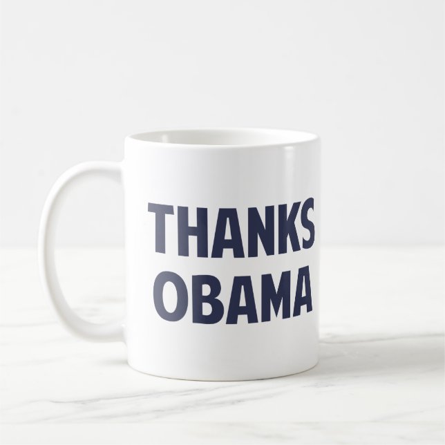 Caneca De Café Obrigados Barack Obama (Esquerda)
