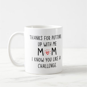 Caneca De Café Obrigados para me acompanhar, mãe. Sei que gosta