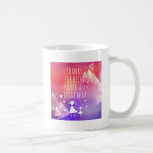 CANECA DE CAFÉ OBRIGADOS POR SER UMA MÃE TÃO EXCELENTE!