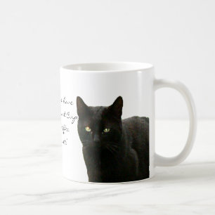 Caneca De Café Observação do gato preto