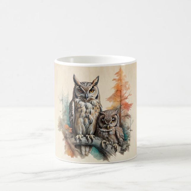 Caneca De Café Observadores Silenciosos da Floresta (Centro)