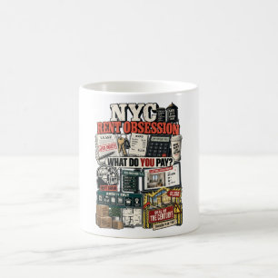 Caneca De Café Obsessão com Aluguel de Nova York