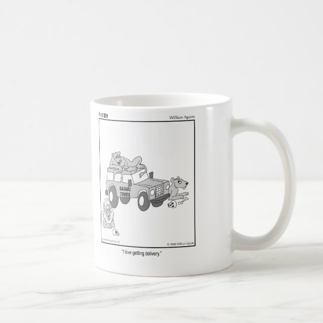 Caneca De Café Obtendo a entrega (Direita)