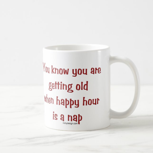 Caneca De Café Obtendo o provérbio velho (Direita)