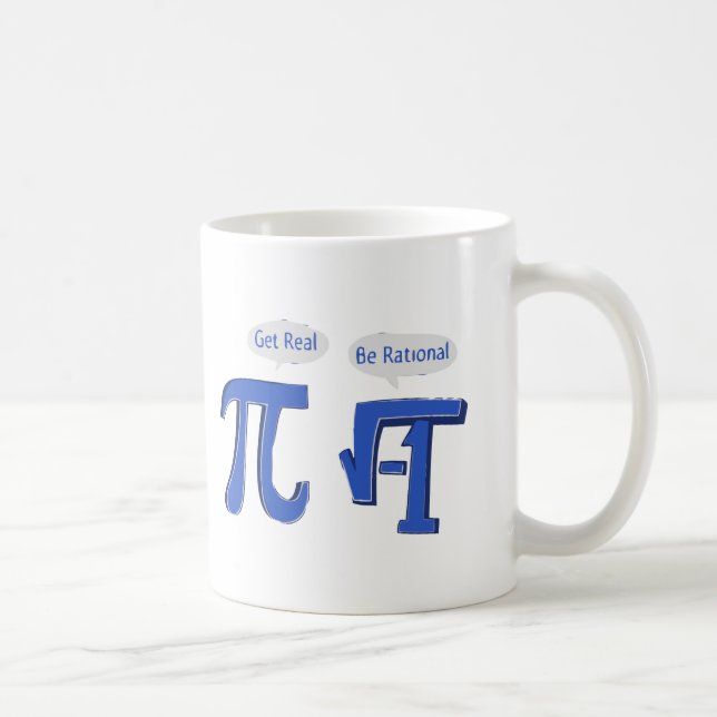 Caneca De Café Obtenha real seja racional (Direita)