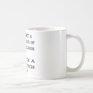 Caneca De Café Obtenha uma religião do gosto lambem uma bruxa