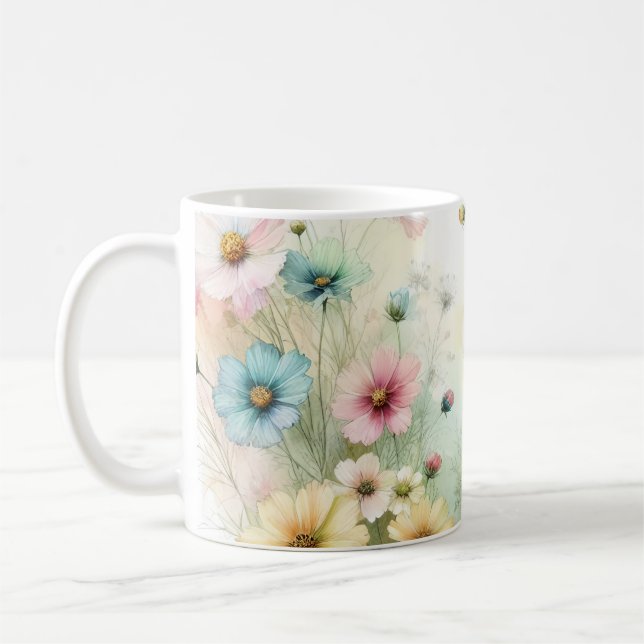 Caneca De Café 🌷 Obter Flores Selvagens 🌷 (Esquerda)
