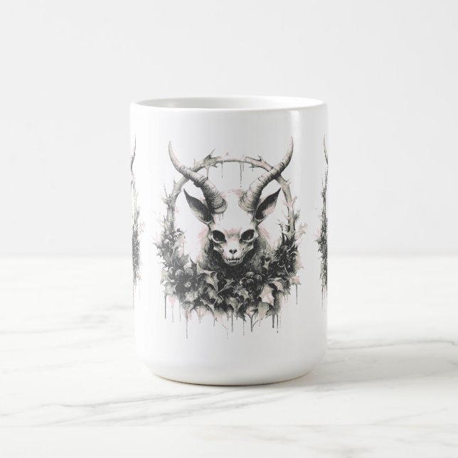 Caneca De Café Occult Gothic Baby Baphomet (Centro)