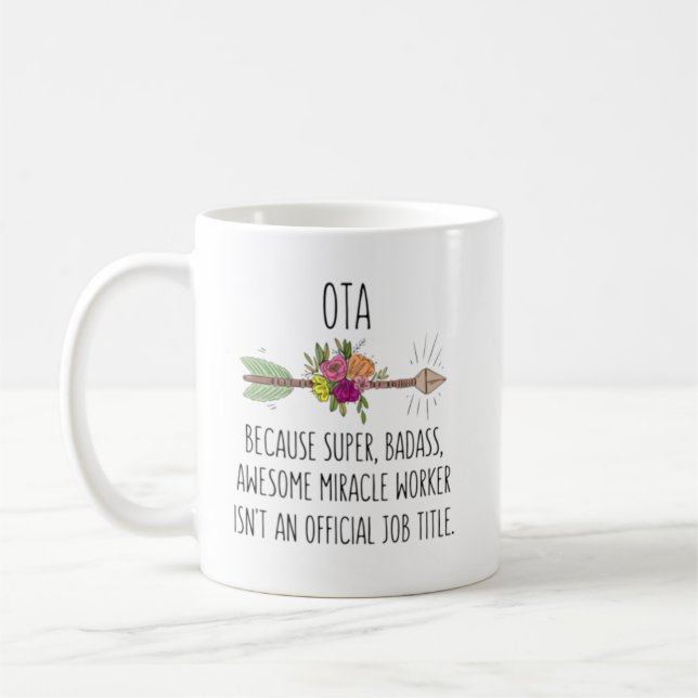 Caneca De Café Occupational Therapy Aide OTA Gift Idea (Esquerda)