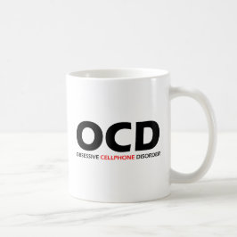 Caneca De Café OCD - Perturbação Obsessiva do Celular