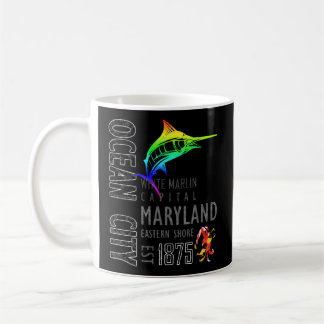 Caneca De Café Ocean City Maryland White Marlin Capital Eastern S