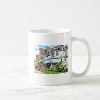 Caneca De Café Ocean Grove NJ – Casa Com Toldo Azul