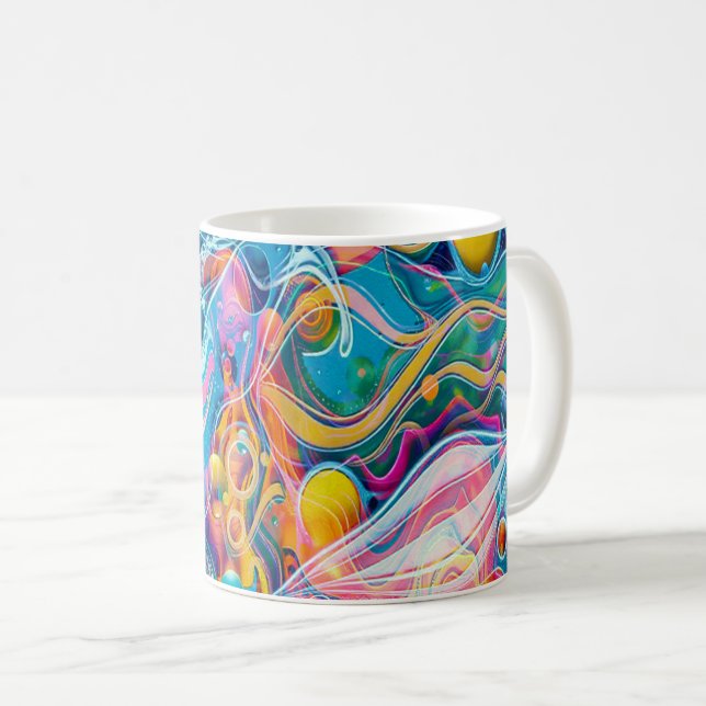 Caneca De Café Ocean Reflections (Frente Esquerda)