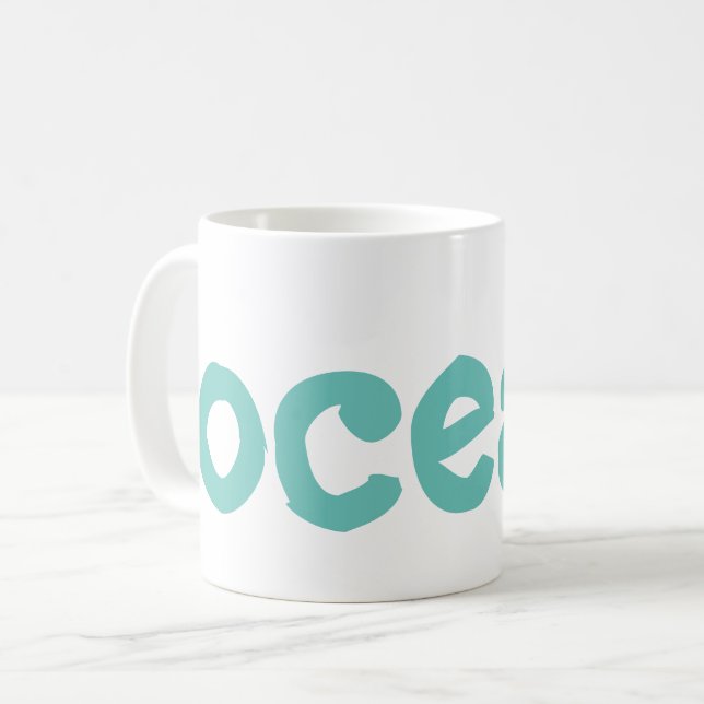 Caneca De Café oceano (Frente Esquerda)