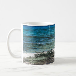 Caneca De Café Oceano Azuis