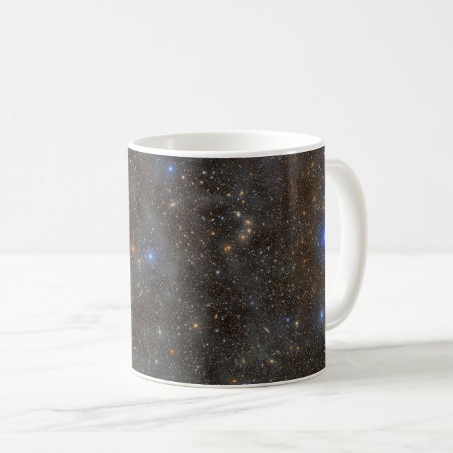 Caneca De Café Oceano de Estrelas na Constelação Lupus (Frente Esquerda)