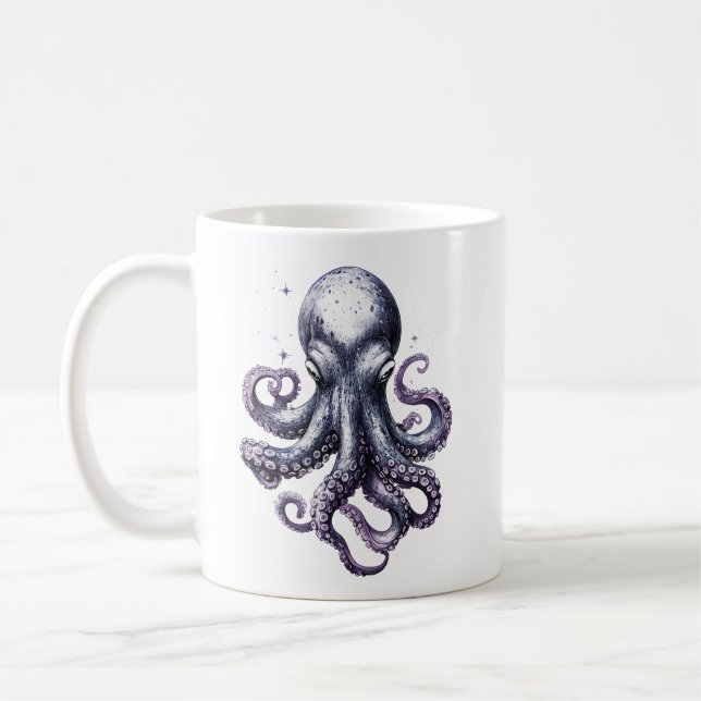 Caneca De Café Oceano de Octopus Mug (Esquerda)