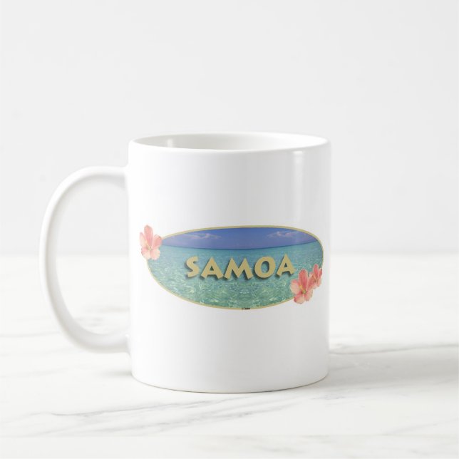Caneca De Café Oceano de Samoa (Esquerda)