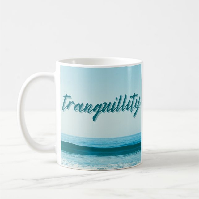 Caneca De Café Oceano de Tranquilidade (Esquerda)
