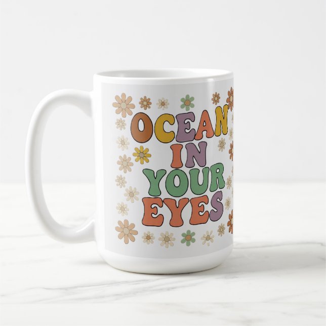 Caneca De Café Oceano nos seus olhos (Esquerda)