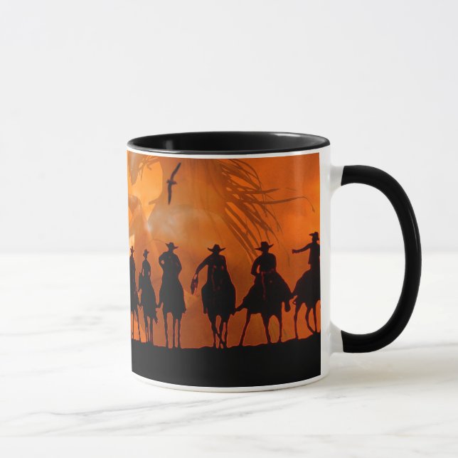 Caneca de café ocidental do rancho do cavalo do (Direita)