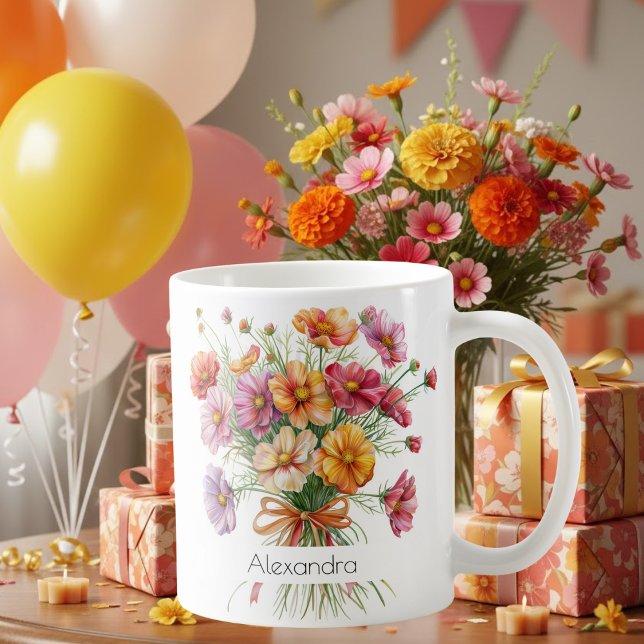 Caneca De Café October Birth Flower Mug | Marigolds (Criador carregado)