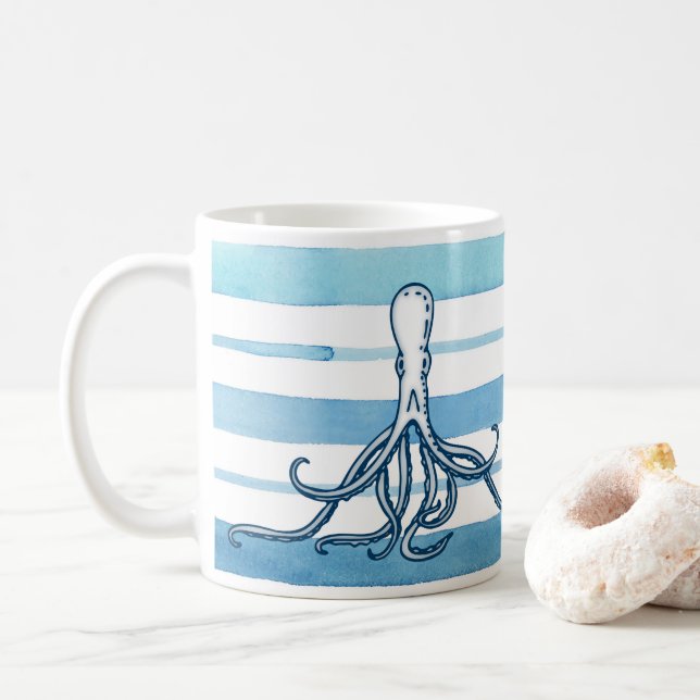 Caneca De Café Octopus (Com Donut)