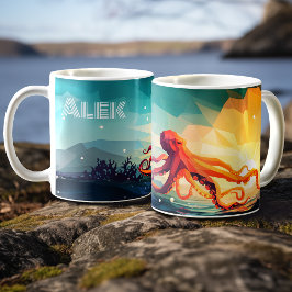Caneca De Café Octopus - Adaptável Inteligente - Personalizado