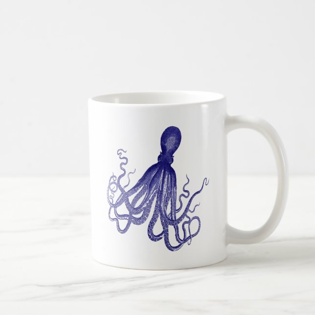 Caneca De Café Octopus Azul 5 (Direita)