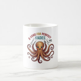 Caneca De Café Octopus Barber Mug - 8 Braços para Fades Perfeitas