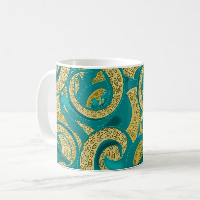 Caneca De Café Octopus Coffee Mugs (Frente Esquerda)